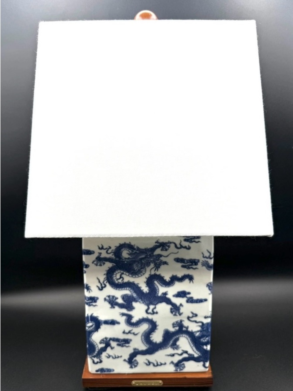 Ralph Lauren DRAGON Porcelain Accent Design Small Lamp New